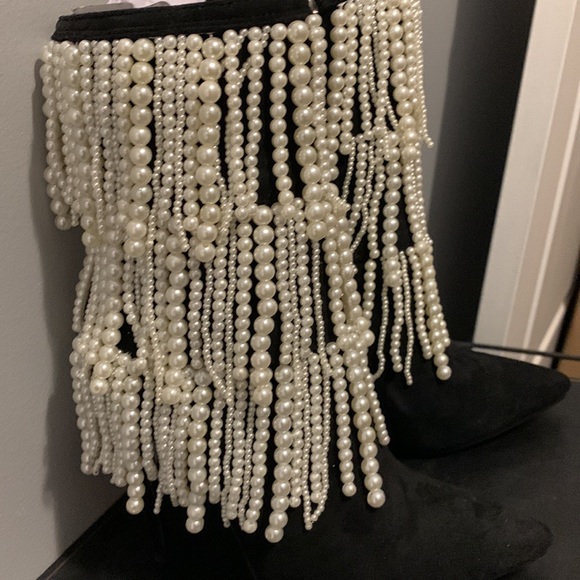 Pearl Suede High heel boots - Picture 5 of 6